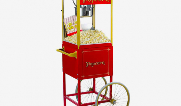 Machine à popcorn sur chariot