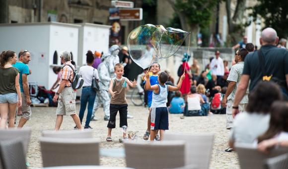 Streets' atmosphere at the Avignon Festival