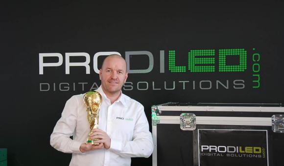 Jean-Marc Van Bever, CEO of PRODILED has won the contract for the closing ceremony and will provide the screens for this highlight event. 